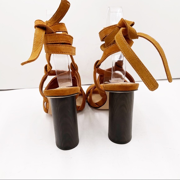 {ALDO} Suede Lace-Up Strappy Heels - Picture 8 of 16